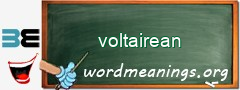 WordMeaning blackboard for voltairean